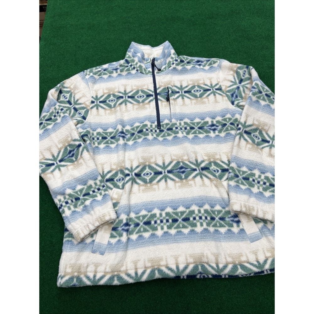 Billabong AdvBoundary 1/4 Zip Mock Neck Pullover Fleece Jacket Aztec Mens XL